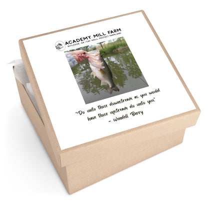 Fish - AMF Square Vinyl Stickers