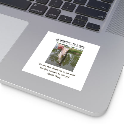 Fish - AMF Square Vinyl Stickers