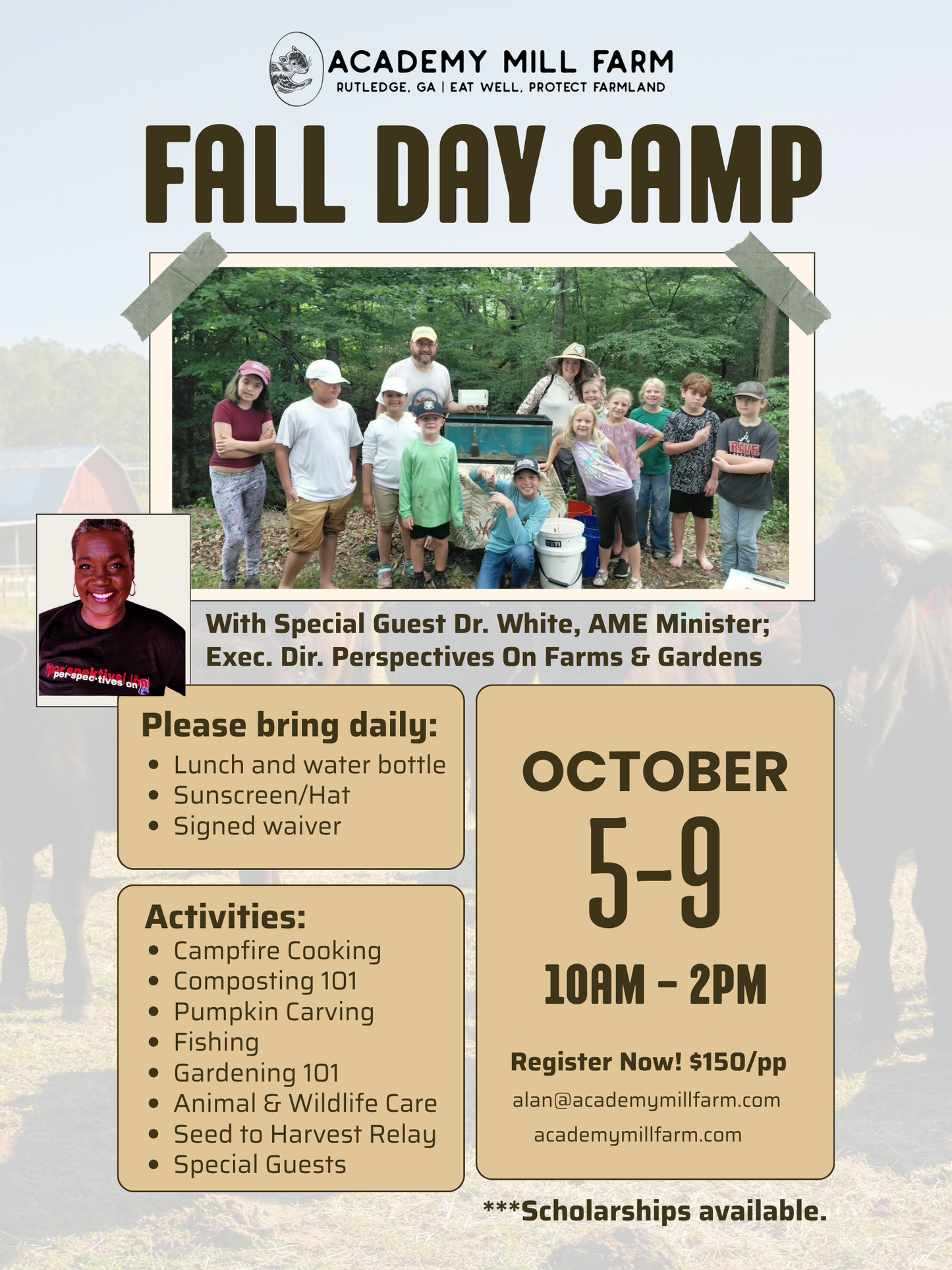 Fall Day Camp at Academy Mill Farm